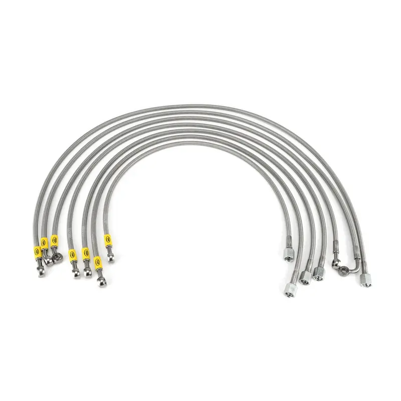 Hel Braided Fuel Injector Lines For Volkswagen Golf Mk1 8V (M12 Injectors) 1