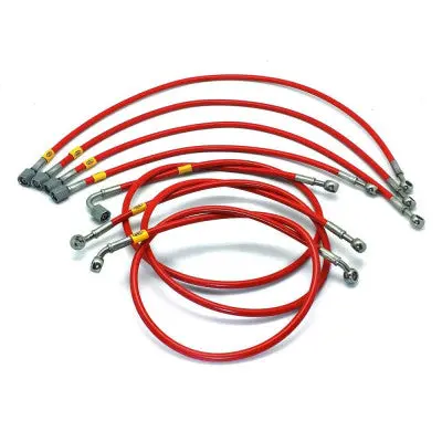 Hel Braided Fuel Injector Lines For Volkswagen Golf Mk2 8V (M10 Injectors) 1