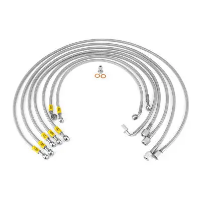 Hel Braided Fuel Injector Lines For Volkswagen Scirocco Mk2 16V (M12 Injectors) 1