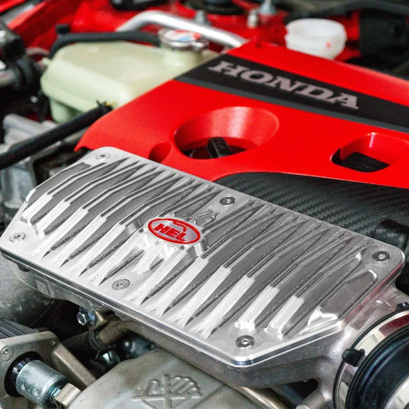 Hel Performance Honda Civic Fl5 2.0 Type R (2023-) Solid Billet Turbo Inlet Pipe Heat Sink 2