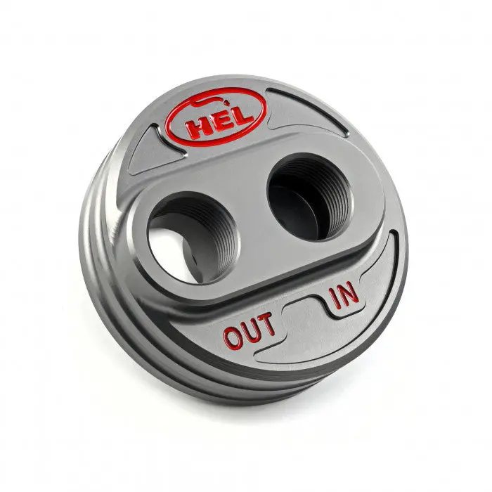 Hel Performance Solid Billet Oil Filter Relocation Take Off 1