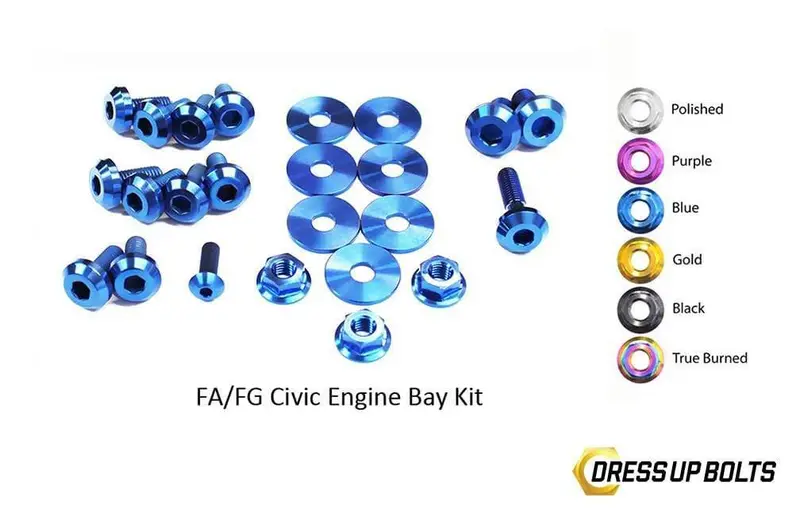 Honda Civic Si Fg/Fa (2006-2011) Titanium Ti Dress Up Bolts Engine Bay Kit 1