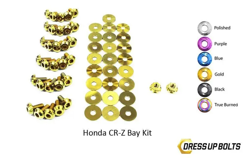Honda Cr-Z Crz (2011-2015) Titanium Ti Dress Up Bolts Engine Bay Kit 1