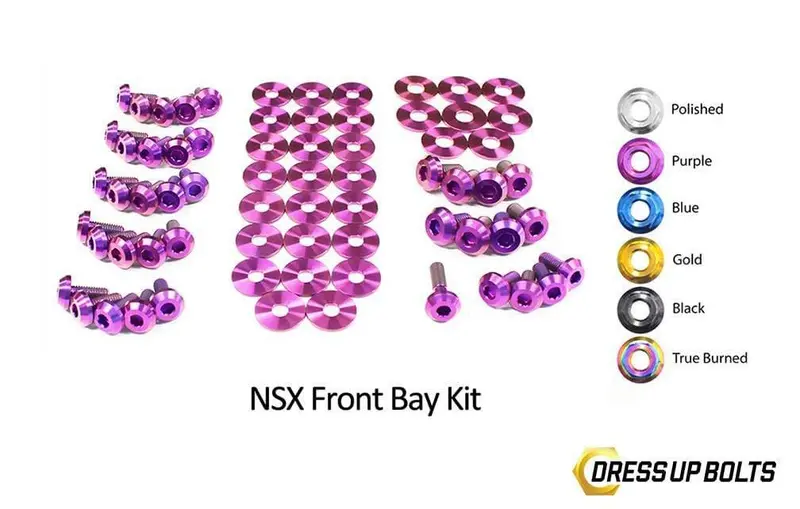 Honda Nsx (1990-2005) Titanium Dress Up Bolts Front Bay Kit 1