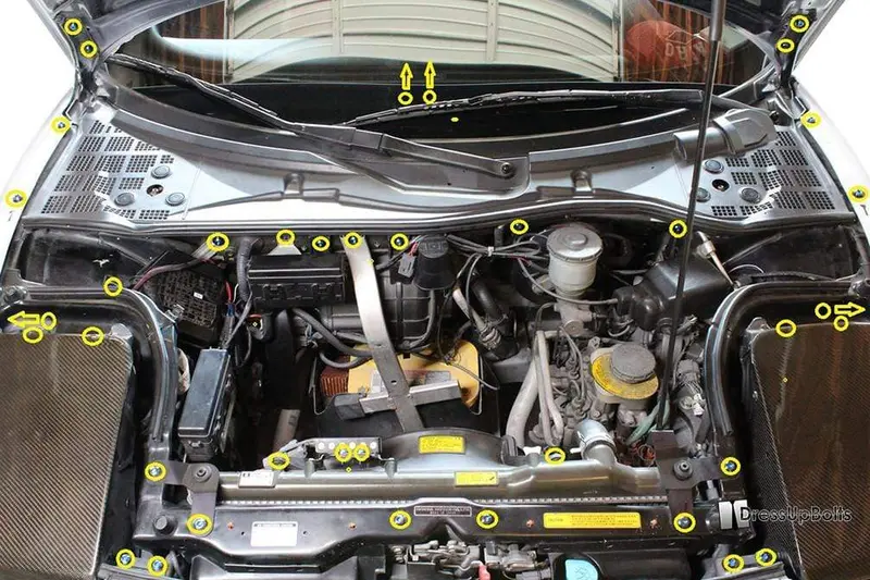 Honda Nsx (1990-2005) Titanium Front Bay Kit 2
