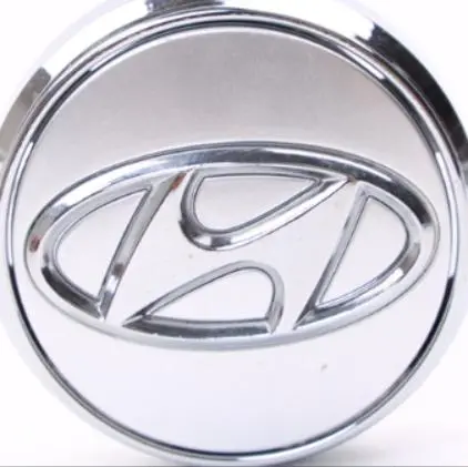Hyundai Floating Center Caps Silver And Chrome 2 1/8" (54Mm) Fcc-058 — Qty 4 1