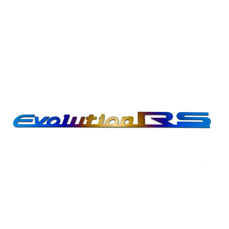 Jdc Titanium "Evolution Rs" Trunk Badge | Mitsubishi Evo 8/9 1