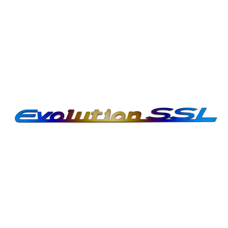 Jdc Titanium "Evolution Ssl" Trunk Badge | Mitsubishi Evo 8/9 1