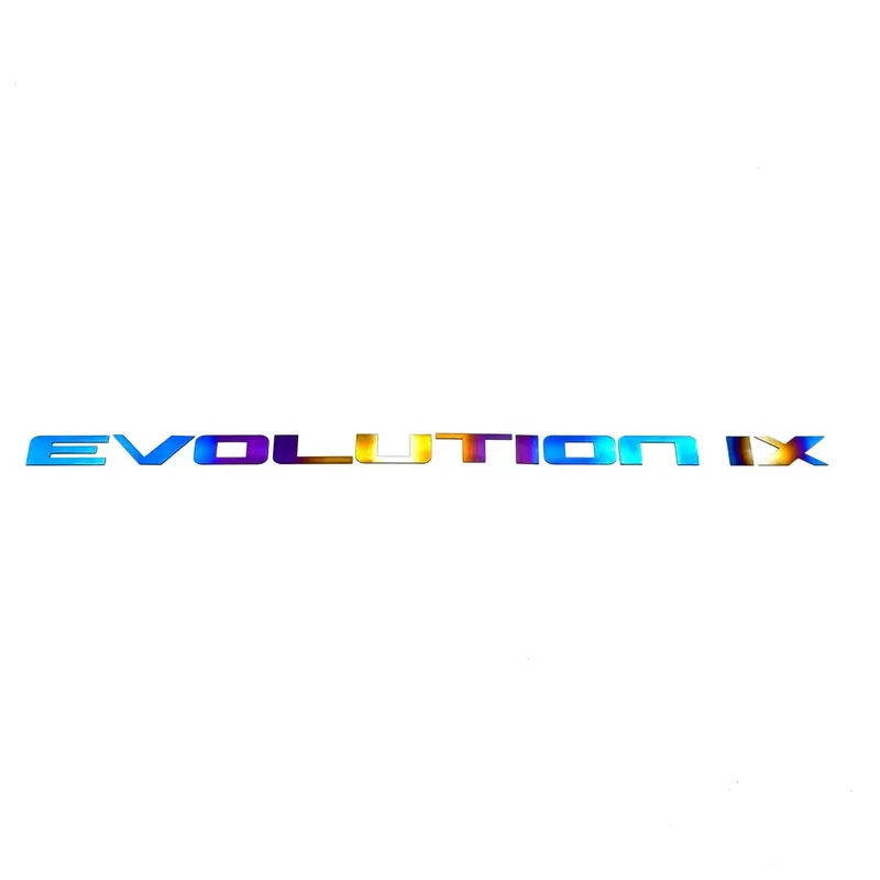 Jdc Titanium "Evolution" Trunk Badge | Mitsubishi Evo 6/7/8/9/X 1