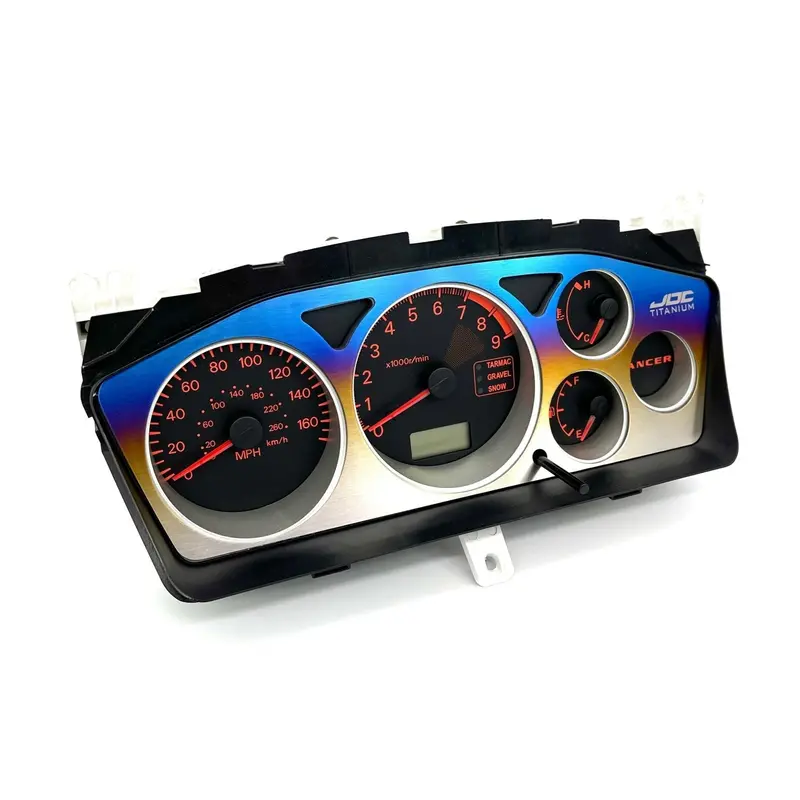 Jdc Titanium Gauge Cluster Overlay | Evo 7/8/9 2