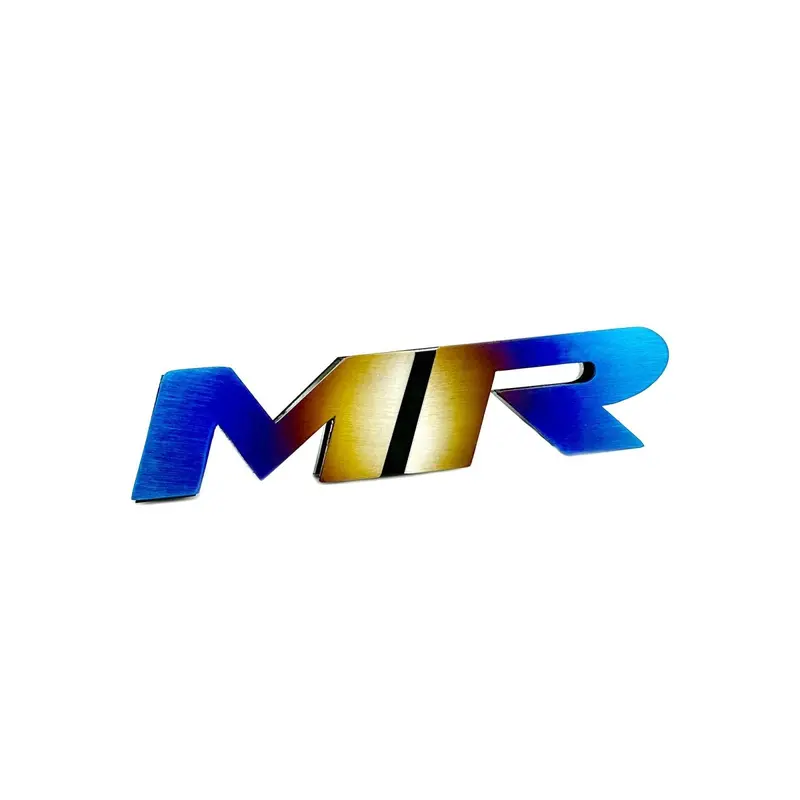Jdc Titanium "Mr" Front Grill Badge | Mitsubishi Evo 8/9 1