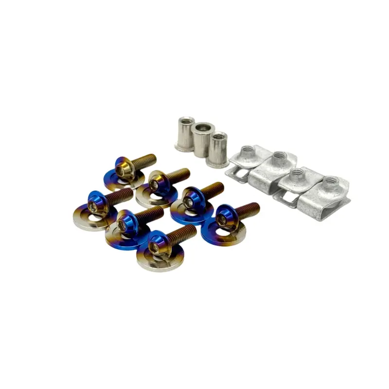 Jdc Titanium Radiator Shroud Plastic Clip Replacement Kit | 2023+ Gr Corolla 1