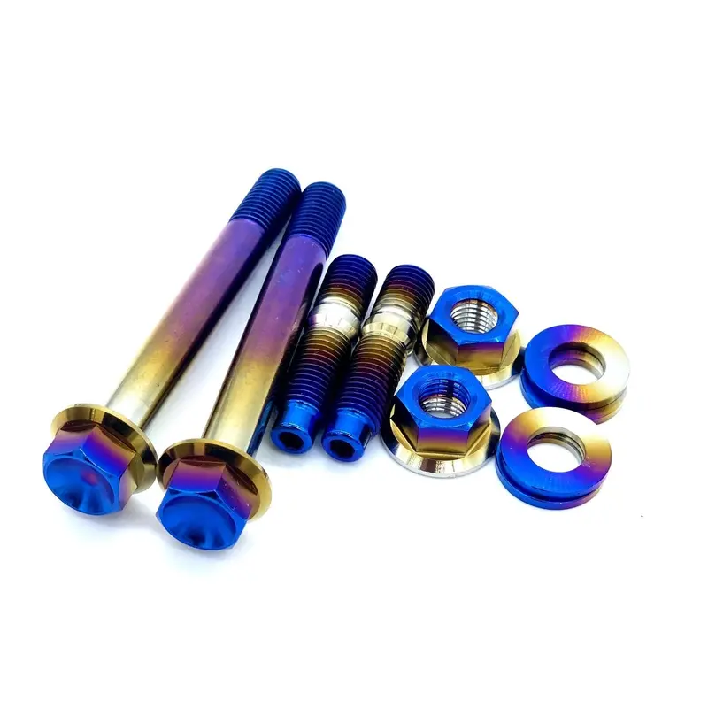 Jdc Titanium Turbo To Manifold Hardware Kit For Fp Manifolds | Evo 4-9/Dsm 1