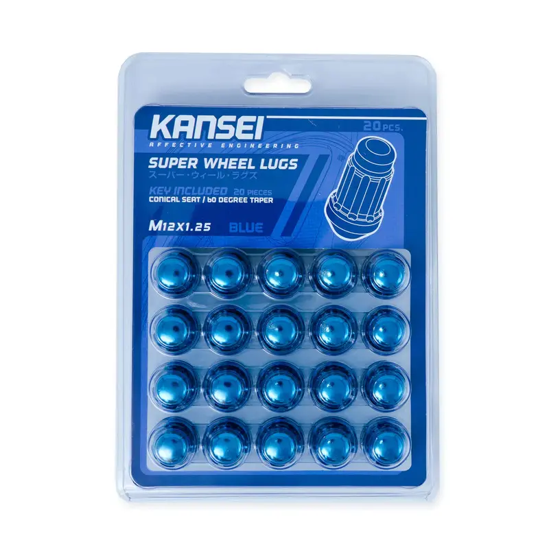 Kansei Lug Nuts - Blue - 12X1.25 1