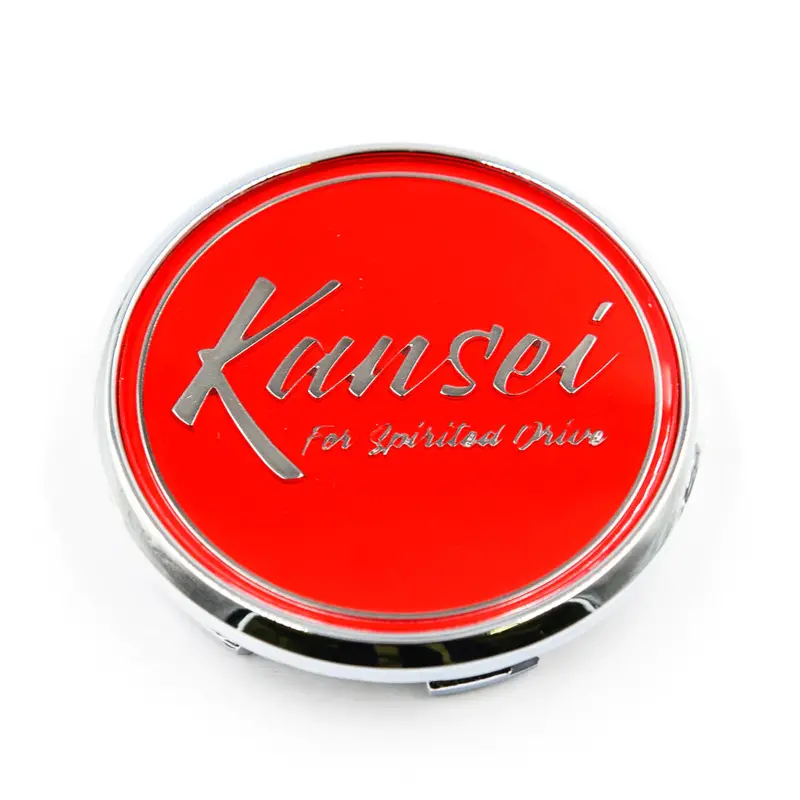 Kansei Wheels Red Gel Center Cap 1
