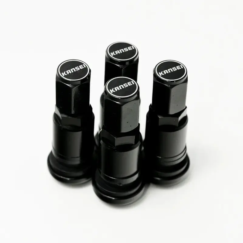 Kansei Wheels Valve Stems - Black 1