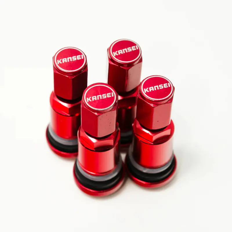 Kansei Wheels Valve Stems - Red 1