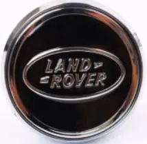 Land Rover Floating Center Cap Black & Chrome 2 1/2" (62Mm) Fcc080 — Qty 4 1