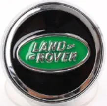 Land Rover Floating Center Cap Black & Green 2 1/2" (62Mm) Fcc079 — Qty 4 1