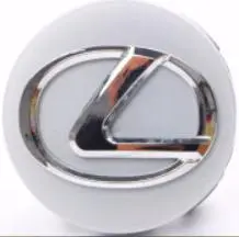 Lexus Floating Center Caps Silver & Chrome 2 1/2" (62Mm) — Qty 4 1