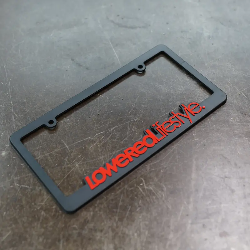 License Plate Frame - Og Logo - Red 1