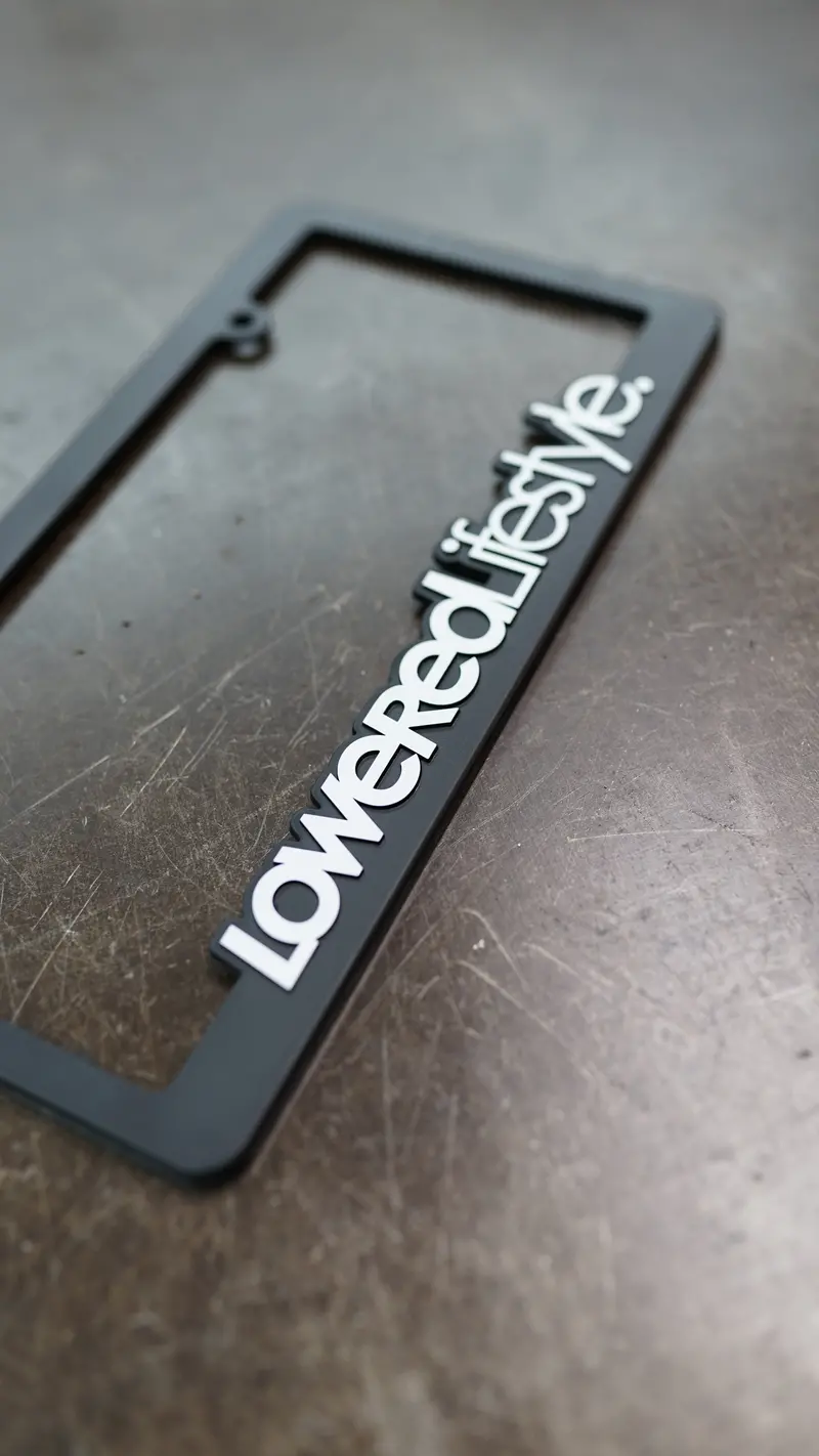 License Plate Frame - Og Logo - White 2