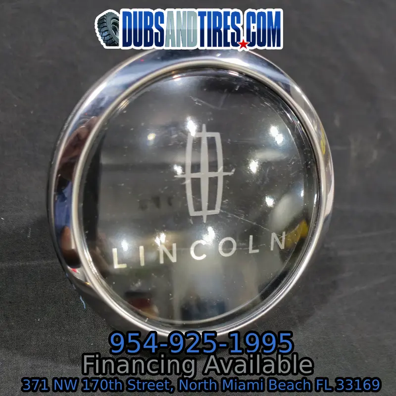 Lincoln Old School Floating Center Caps New Logo Chrome Bezel Big Xl Caps 4 Qty 1