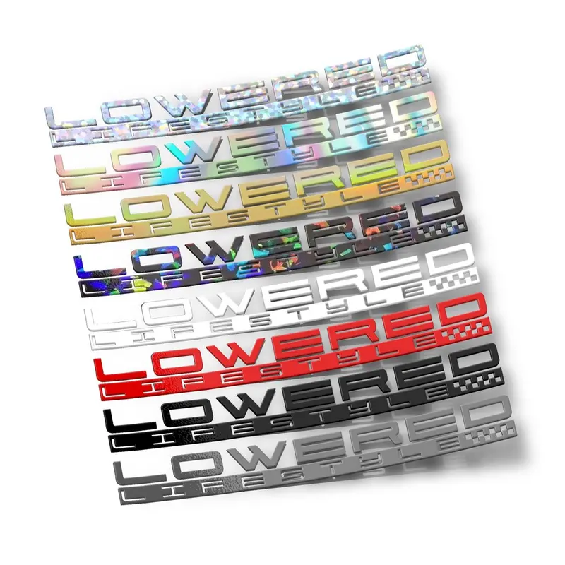Lowered Lifestyle Windshield Banner (Trackside Logo) - 24" 1