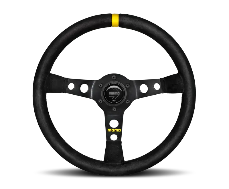 Momo Mod07 Steering Wheel 350 Mm -  Black Suede/Black Spokes/1 Stripe 1