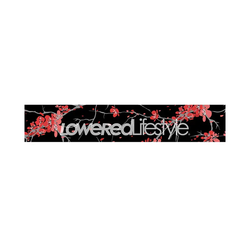 Motorsport Banner - Cherry Blossom - Black 1