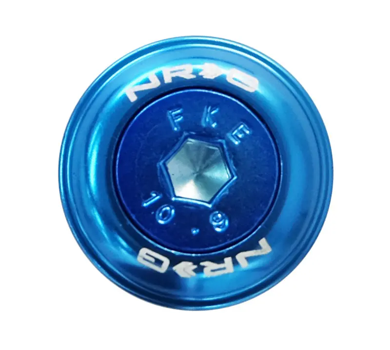 Nrg Fender Washer Kit W/Color Matched M6 Bolt Rivets For Plastic (Blue) - Set Of 10 1