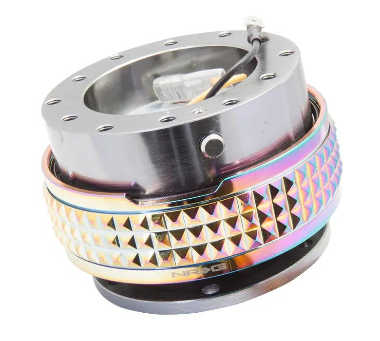 Nrg Quick Release 2.1 - Gunmetal Body / Neochrome Pyramid Ring 1