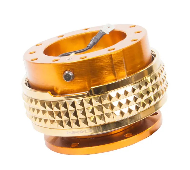 Nrg Quick Release 2.1 - Rose Gold Body / Chrome Gold Pyramid Ring 1