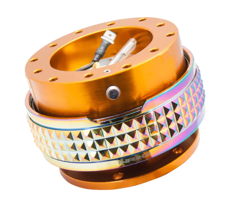 Nrg Quick Release 2.1 - Rose Gold Body / Neochrome Pyramid Ring 1