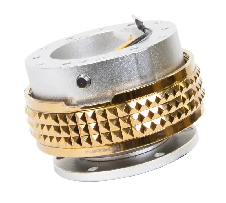 Nrg Quick Release 2.1 - Silver Body / Chrome Gold Pyramid Ring 1