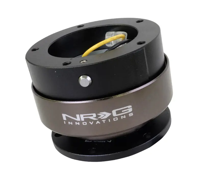 Nrg Quick Release - Black Body/Titanium Chrome Ring (5 Hole Base, 5 Hole Top) 1