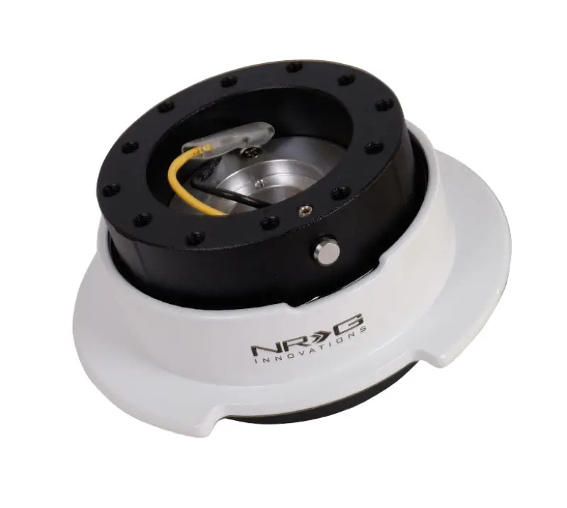 Nrg Quick Release Kit Gen 2.5 - Black / White Ring W/Finger Grooves 1