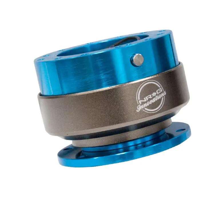 Nrg Quick Release - New Blue Body/Titanium Chrome Ring 1