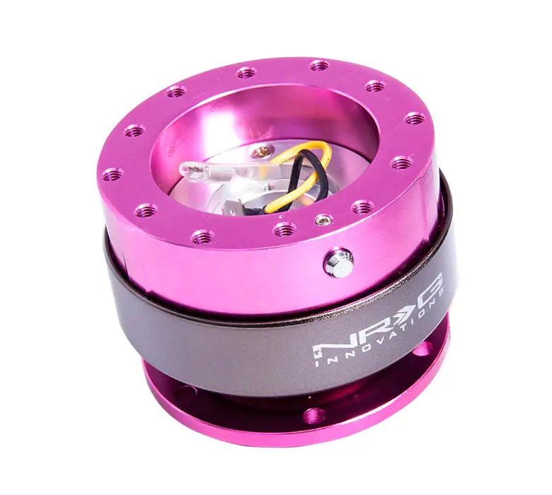 Nrg Quick Release - Pink Body/Titanium Chrome Ring 1