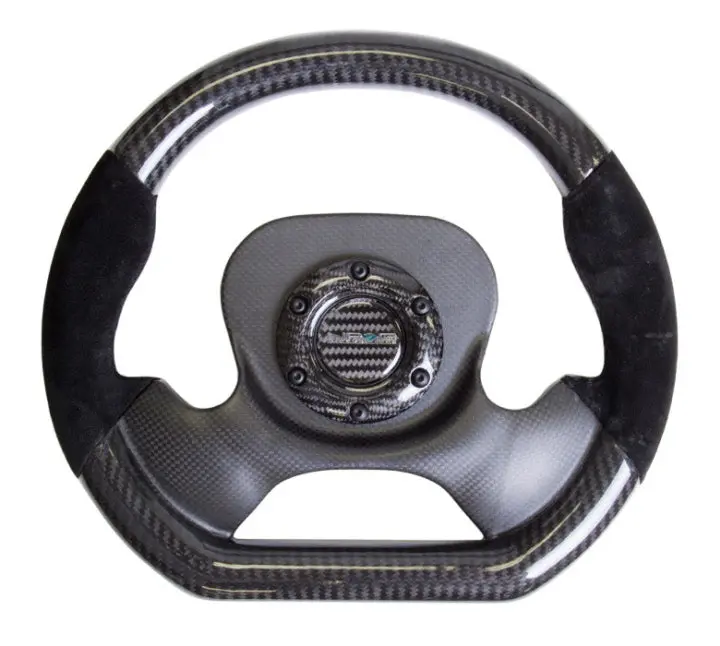 Nrg Steering Wheel Carbon Fiber With Suede Accent 320Mm Carbon Fiber Center Plate Two Tone Carbon 1