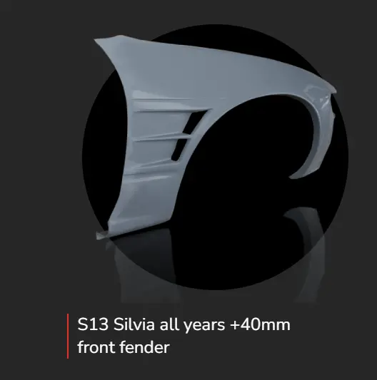 Origin Labo Kit Fenders Avant Nissan Silvia S13 +40Mm 1