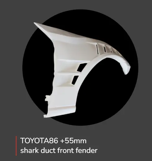 Origin Labo Kit Fenders Avant Shark Gill Toyota/Scion/Subaru Gt86/Fr-S/Brz Zn6/Zc6 +55Mm 1