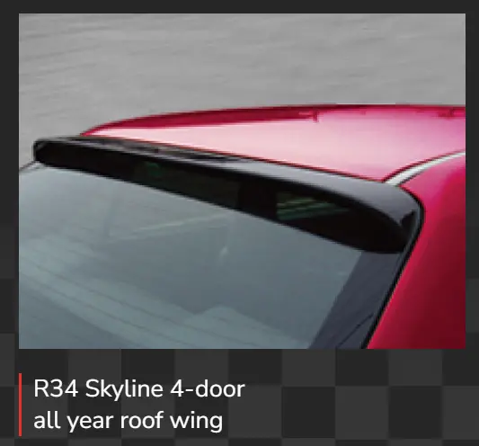 Origin Labo Roof Wing Nissan Skyline R34 4 Doors 1