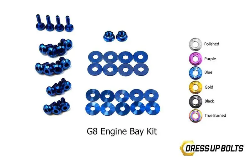 Pontiac G8 (2008-2009) Titanium Dress Up Bolts Engine Bay Kit 2