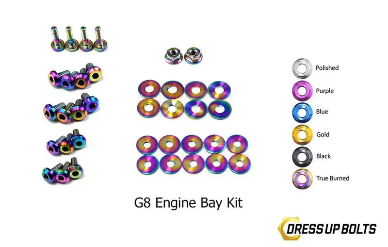 Pontiac G8 (2008-2009) Titanium Dress Up Bolts Engine Bay Kit 3