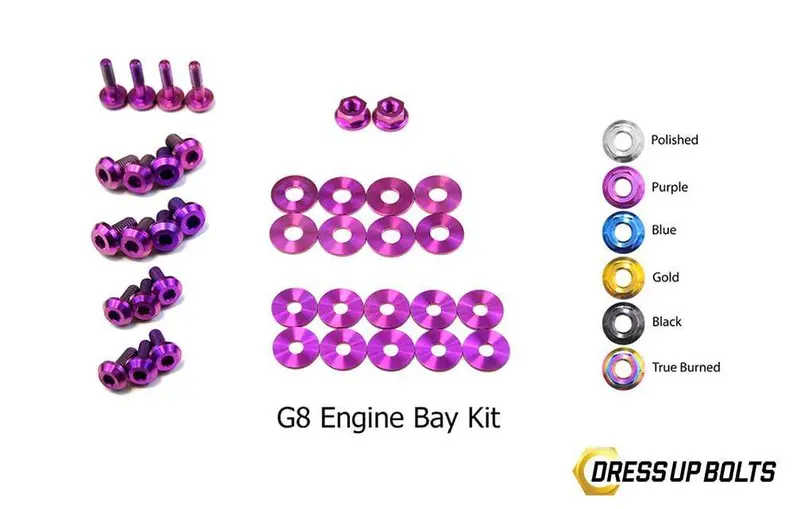 Pontiac G8 (2008-2009) Titanium Dress Up Bolts Engine Bay Kit 4