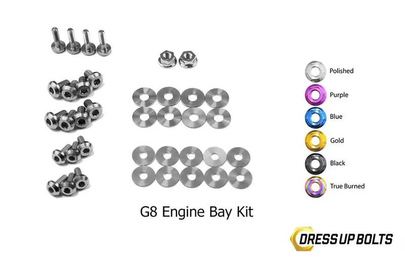Pontiac G8 (2008-2009) Titanium Dress Up Bolts Engine Bay Kit 5