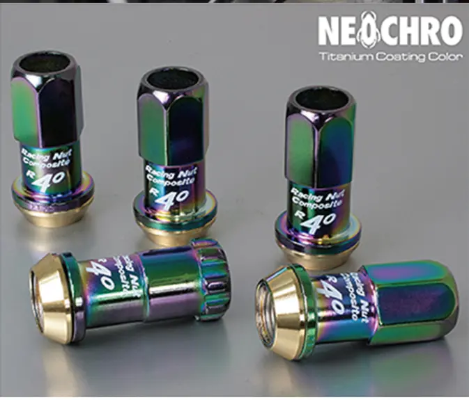 Project Kics R40 Neochrome M12x1.5 Kit De 16 + 4 Lock Nuts 1