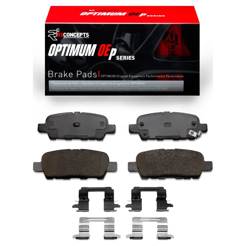 R1 2002-2025 Infiniti M37 Rear R1 Optimum Oe Pads & Hardware Kit 1