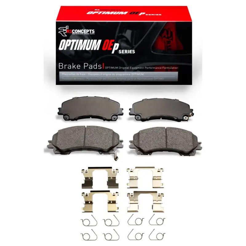 R1 2014-2025 Infiniti Q50 Front R1 Optimum Oe Pads & Hardware Kit 1